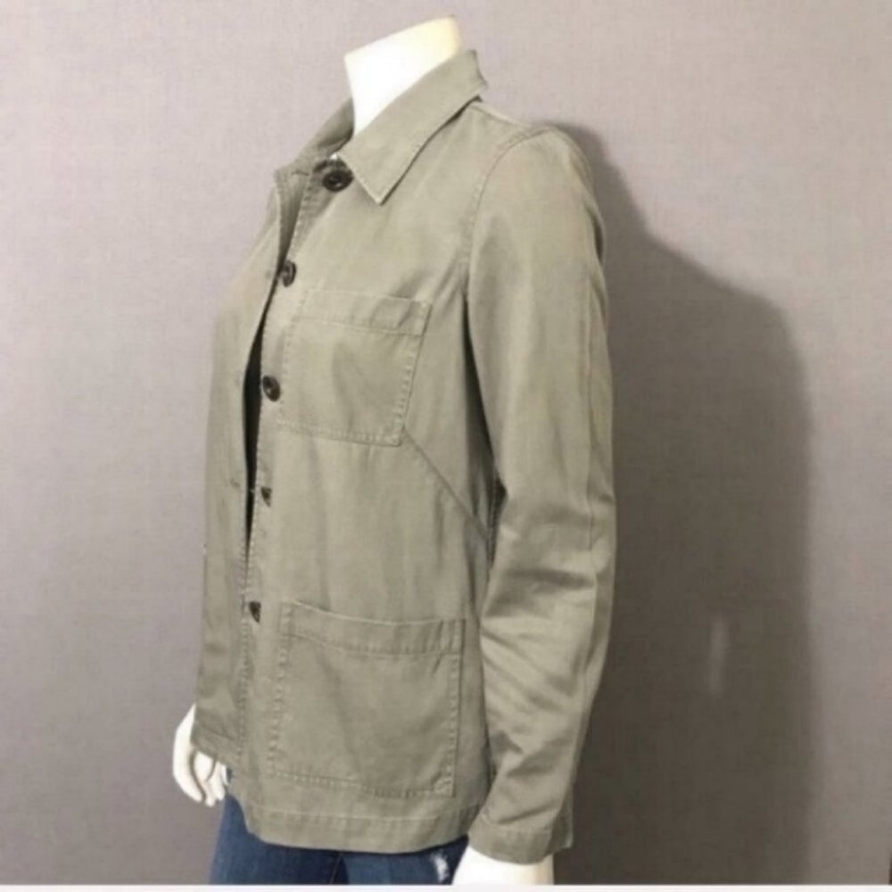 Sigrid Olson | Olive Button Down Military Jacket - image 6